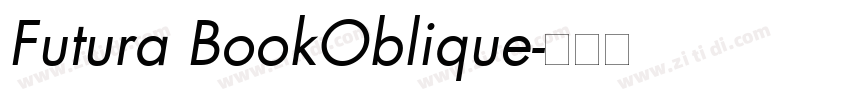 Futura BookOblique字体转换